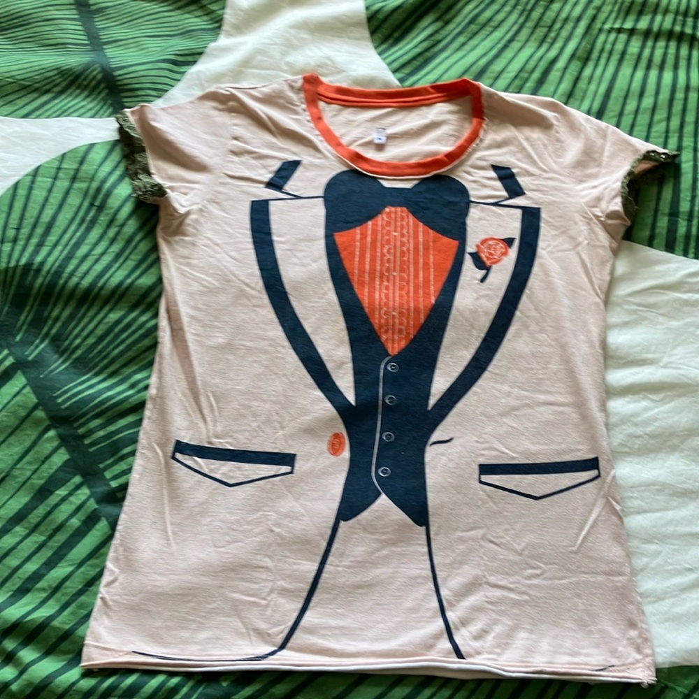 Hilarious and great tuxedo t-shirt!